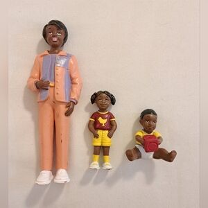 Miniland AA African American Family - Mom Daughter Baby